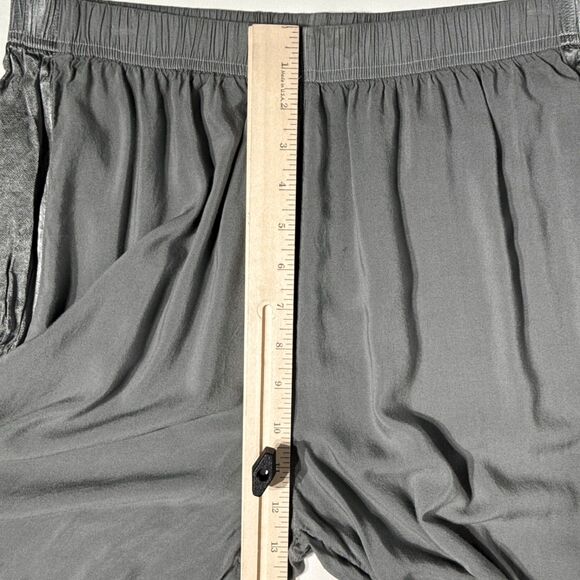 Hard Tail Forever Gray Rayon Wide Leg Pants Elastic High Waist Women Size L (A3) - Picture 12 of 12